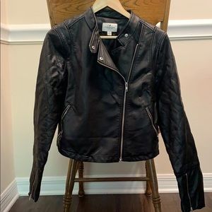 American eagle faux leather jacket
